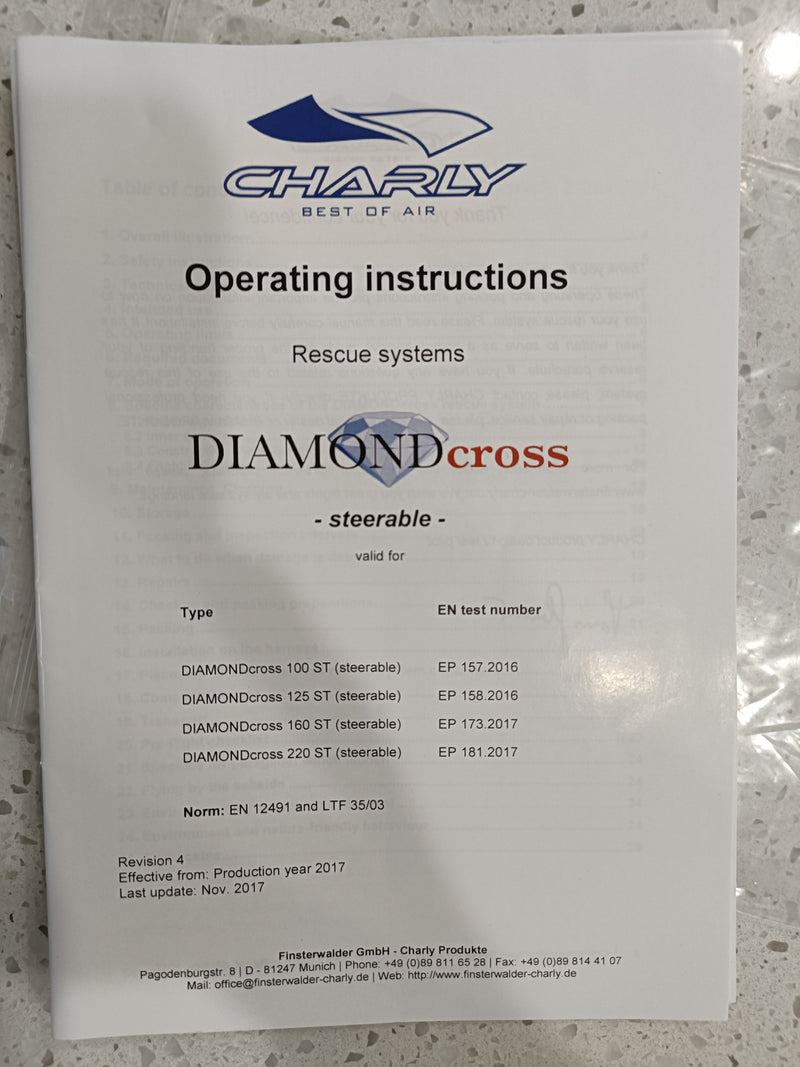 Diamond Cross Steerable Reserve 125kg - Used